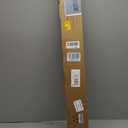 KAMANINA Double Curtain Rods for Windows 72 to 144 Inches Ivory White
