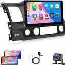 Naifay Car Stereo for Honda Civic 2006-2011 Wireless Carplay Android Auto, 2G+32G 10.1inch IPS Touch Screen for Civic Car Radio Bluetooth FM Audio Receivers GPS WiFi Backup Camera SWC+MIC