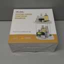 Delamu Bathroom Counter Organizer, Rotating Makeup Organizer Countertop, Easy to Install, Ideal for Bathroom Storage, Vanity, Perfume, Large Skincare Items, Present, and More, White