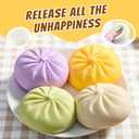 4PCS Glitter Dumpling, Dumpling Squishy, Mega Rainbow Dumplings, Cute Anxiety Relief Fidget , Soft Squeeze Decompression Dough for AdultsSmall