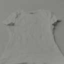 SUUKSESS Women Double Lined Fitted Basic Tee Crew Neck Short Sleeve Y2K Crop Top (X-Small, Snow White)