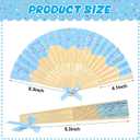 Roowest 36 Pcs Ice Cream Folding Hand Fans Bulk, Pastel Party Decorations