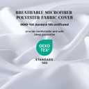 DOWNCOOL Comforters King Size, Duvet Insert,White All Season Lightweight Quilt, Down Alternative Hotel Comforter with Corner Tabs (White, King 102x90 Inches)