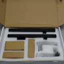 Matte-Black Front Door Handle - Modern Entry Door Lock Set with Deadbolt,Exterior Door Lever 3 Keys for Left & Right Hand Door (Black)