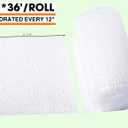 packbabol Bubble Cushioning Wrap Rolls 2-Pack, 12 Inch x 72 Feet 3/16" Air Bubble, Bubble Moving Wrap for Packing, Moving Supplies, Small business