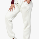 IUUI Women's High Waisted Sweatpants Fleece Joggers Pockets Cotton Lounge Athletic Baggy Pants, Size Medium