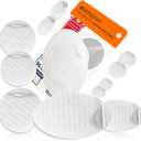 aZengear Repair Patches - Waterproof, Self-Adhesive, Tear-Cold-Heat-Resistant Polyester Fabric to Fix Down Jacket, Puffer, Snowsuit, Shoe, Tent, PVC, Clothing, Upholstery (Transparent)