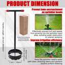 Sprinkler Donut Cutter 7 Inch Grass Trimmer Sod Cutter for Sprinkler Heads Steel Vinyl Coated Handle Efficient Lawn Care Tool for Precise Grass Cutting Around Sprinklers
