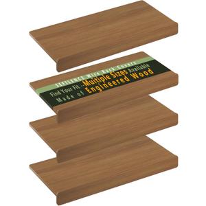 Wire Rack Covers for Shelves, Premium Engineered Wood Wire Shelf Covers for Pantry, Closet(4pcs, 30" W x 16" D)