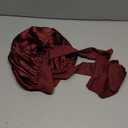 YANIBEST Adjustable Satin Bonnet for Sleeping Women Double Layer Hair Wrap Reduce Friction Prevent Frizz Natural Curly Hair, Burgundy