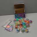 24 Pack Valentines Party Favors with Slime Stretchy Balls Kit, Valentines Cards for Kids with Greeting Cards, Valentines Day Gifts for Kids Classroom, Exchange Gift and Class Prizes for Boys Girls