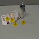 YOOUSOO Cookie Press Maker Kit, Spritz Cookie Maker Machine For Baking, For DIY Biscuit Maker and Decoration with 20 Cookie Discs and 4 Piping Tips (Stainless Steel)