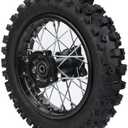 Rim tube tire 80/100-10" Rear Wheel Rim Tire 3.00-10 with 12mm Bearing Assembly for Dirt Bikes Mini Motorcycle Wheels + Tires SSR