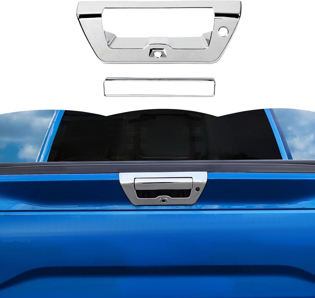 RT-TCZ Tailgate Handle Cover Rear Door Handle Cover Trim Decoration Exterior Accessories for Ford F150 2015-2020 (Chrome)