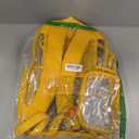 CAMTOP Clear Backpack Heavy Duty Transparent Bag See Through BookBag for Student School Work Festival Sport Travel (Yellow)