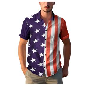 Yoimira Hawaiian Shirts for Men, Print Mens Casual Short Sleeve Button Down Shirts Floral Aloha Beach Shirt, Size: XL