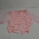 Uni Clau Women Sexy Off Shoulder Drawstring V Neck Mini Dress Mesh Sheer Puff Long Sleeve Bodycon Clubwear Dress XL