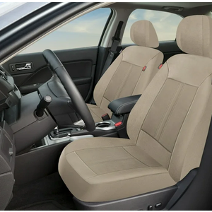 Dickies 3 Pcs Vegan Leather Front&Rear Seat Covers, Full Vehicle Protection