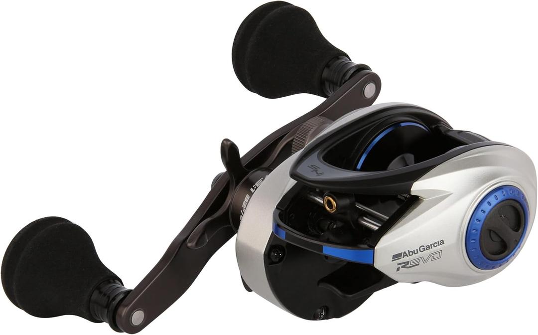 Abu Garcia Revo Inshore Low Profile Baitcast Reel, Reliable All-Water Fishing Reel, Compact A-Symmetric Body with Gullwing Sideplate Design, Durable X2-Craftic Alloy Frame, Max Drag of 25lb | 11.3kg Abu Garcia Revo Inshore Low Profile Baitcast Reel, Reliable All-Water Fishing Reel, Compact A-Symmetric Body with Gullwing Sideplate Design, Durable X2-Craftic Alloy Frame, Max Drag of 25lb | 11.3kg
