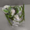 4PCS White/Cream Hydrangea Artificial Flowers, 21" Lifelike Latex Silk Real Touch Faux Hydrangea Flowers, Artificial Hydrangeas Bouquet for Wedding Centerpieces Tables Party Home