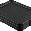 Restaurantware-LID ONLY: RW Clean 23.2 Inch x 16.9 Inch Bus Tub Lid, 1 Snap-On Lid For Bus Box - With Handles, Black Plastic Restaurant Tub Lid, Bus Tub Sold Separately