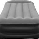  Tritech Air Mattress, Twin Size with Built in AC Pump | Durable Inflatable Mattress with Fast Inflation and Storage Bag, Grey, Size 6"L×3,45"W inches