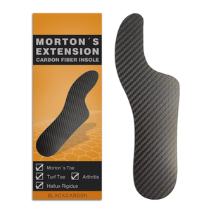 Morton's Extension Orthotic,Carbon Fiber Insole,Rigid Foot Support Insert for Morton's Toe,Turf Toe,Hallux Rigidus,Arthritis,1 Piece 26.5cm(Men Size 10/Women 11)