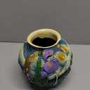 Starry Night Flower Pot Acolorful Art Resin Vase Unique Indoor and Outdoor Potted Plant Container for Home Balcony Decoration (1PCS)