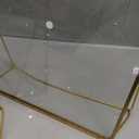 Gold Floating Picture Frame Set of 2, 10"x12" Glass Pressed Flower Picture Frames, Tabletop Standing Glass Floating Frame for 8x10 Photo Display