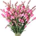 TEMPUS 10Pcs Artificial Flower Bulk Spring/Summer Flowers Wedding Party Vase Bouquet Floral Arrangement Home Decor Indoor Decor (Pink)