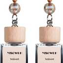 4 x Car Air Fresheners 2-Pack Car Freshener Vent Clips, Long Lasting Hanging Freshener for Auto and Home, 2pcs Vetivert (0.34 Fl Oz (Pack of 2))