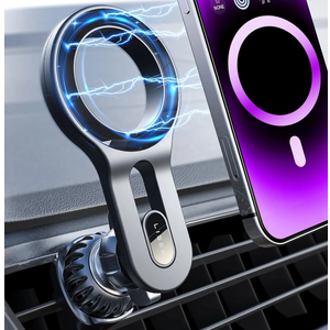 LISEN Magnetic Wireless Car Charger Stand (Black/1pack)