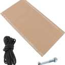 17" 19" 21" Wide Zero Gravity Chair Replacement Fabric, Repair Cloth with 4 Gravity Chair Replacement Cord Screws Kit, Zero Gravity Chair Accessories for Sling Patio Lawn Lounge Chair, Tan, 17" W x 63" L