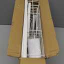 2 Tiers Dish Drying Rack, Space-Saving Dish Racks for Kitchen Counter, Dish Drainer Drying Rack with Drainboard, Utensil Holder Cups Holder and Adjustable Swivel Spout, White