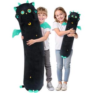 Mewaii Long Cat Plush, 5 Sizes, 120% Extra Filling Giant Plushness Kids Body Pillow, Kawaii Cute Big Eyes Stuffed Animal Plushie, Big Long Body Pillow Cat Plush Gift for Girls 20'