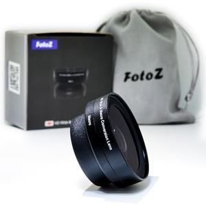 FotoZ 40.5mm 0.75x Mini Wide Angle Conversion Lens(w/Macro), for Sony ZV-1F ZV-E10, ZV-E10 MarkII A6400 A6700 Accessories, Compatible with kit Lens 16-50mm, PZ 16-50mm OSS II (Black)