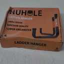 HUHOLE Ladder Hooks for Garage Wall, Wall Mount Ladder Brackets with 9.8" Jumbo Arm, Utility Hooks for Bike, Folding Chair, Bulk Items