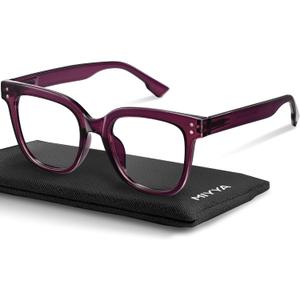 miyya Blue Light Glasses for Women & Men Oversized UV & Blue Light Blocker Chunky Frames, Stylish Eyewear Accessories