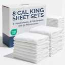 CGK Unlimited 8pk 6PC Cal King White