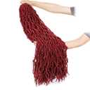 ZRQ 6 Packs Butterfly Locs 30 Inch Burgundy Distressed Locs Crochet Hair Pre-looped Soft Locs Crochet Braids Long Goddess Locs Synthetic Hair Extensions For Women BUG#