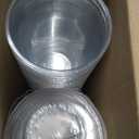 Baderke 50 Sets Crystal Clear Plastic Cups With Lids, Disposable Iced Coffee Cups with Lids for Smoothie, Cold Beverages, Drinking Cups, Cold Drinks for Party, Wedding, Event (Clear,16 oz)