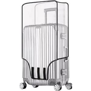 Clear Suitcase Cover - 20 22 24 26 28 30 Inch PVC Waterproof Luggage Cover - Top and Side Handle Gap Suitcase Protector (20 Inch)