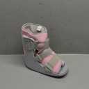 Walking Boot for Broken Foot, Air Cam Walker Boot for Foot Injury Adjustable Fracture Support for Sprained Ankle, Grey Shell with Light Pink Lining for Women Medium