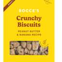 Bocce's Bakery Oven Baked PB & Banana Recipe Treats for Dogs, Wheat-Free Dog Treats, Made with Real Ingredients, Baked in The USA, Natural Peanut Butter & Banana Biscuits, 14 oz (EXP 03/01/27)