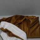 Lazzzy Velvet Blackout Curtains Brown Thermal Insulated Curtains 84 Room Darkening Window Drapes Super Soft Luxury Curtains for Living Room Bedroom Rod Pocket 2 Panels 84 Inch Long Gold Brown (52"W x 84"L (Pack of 2))