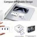 USB C Hub for Mac mini M4/M4 Pro with M.2 Nvme SSD Enclosure, 6 in 1 Mac mini M4 Dock with 3 * 5Gbps USB 3.0, SD/TF Car Slot, Mac mini M4 Nvme Adapter Fits 2230/2242/2260/2280