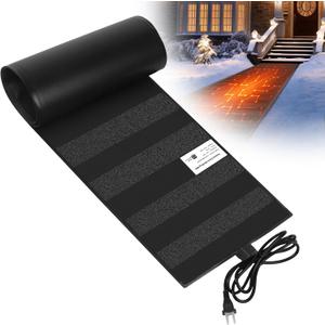 Heated Snow Melting Mats,13in x 6FT Heated Outdoor Mats for Winter Snow Removal,Snow and Ice Melting Mats for Proof and Sidewalks