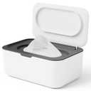 Wipes Dispenser, Wipe Holder for Baby & Adult, Seposeve Refillable Wipe Container, Keeps Wipes Clean. Non-Slip, Easy Pull Wipes Pouch Case, (Grey)