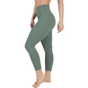90 Degree By Reflex Womens High Waisted Leggings Capri Workout Yoga Pants (Bay Leaf) XS