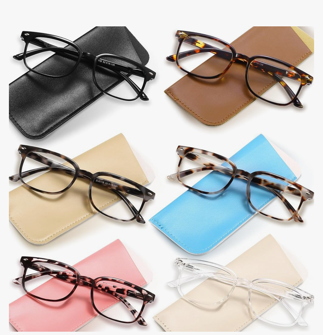 NOVIVON 6 Pack Reading Glasses for Women, Reading glasses men, Blue Light Blocking Readers, Computer eye glasses, Cheaters